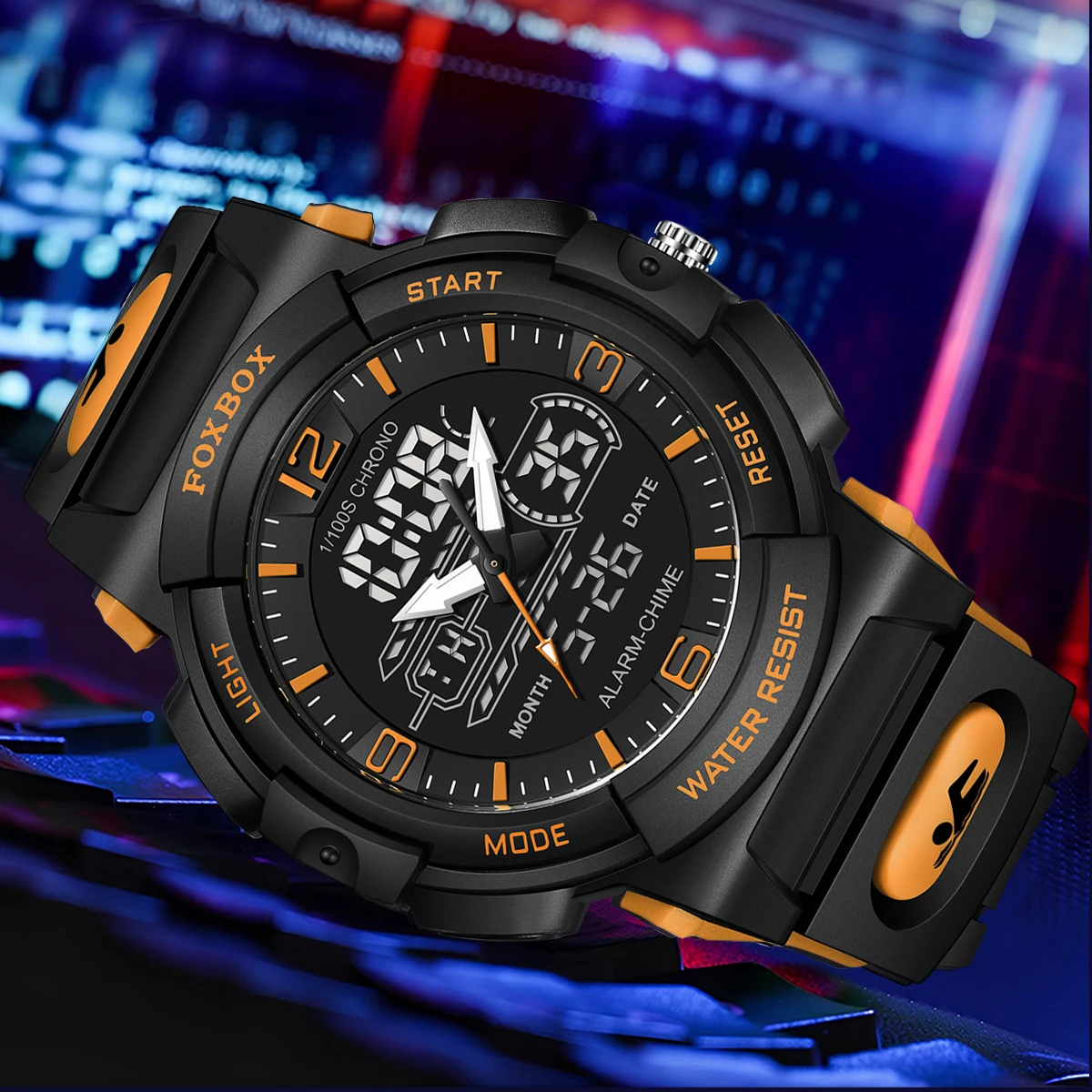 LIGE FOXBOX Dual Display Sports Watch