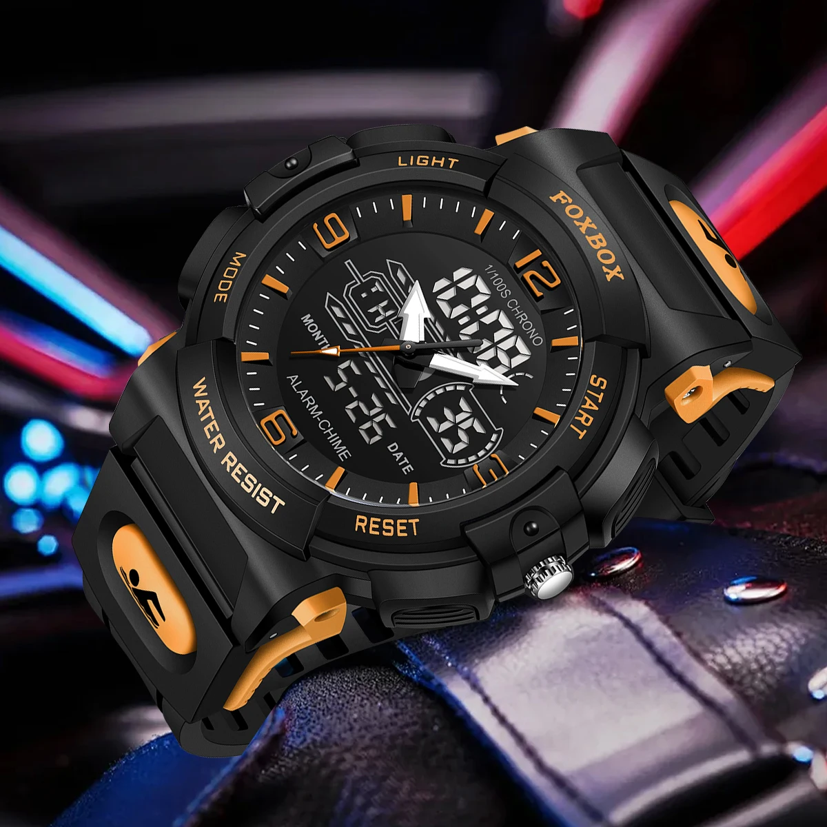 LIGE FOXBOX Dual Display Sports Watch