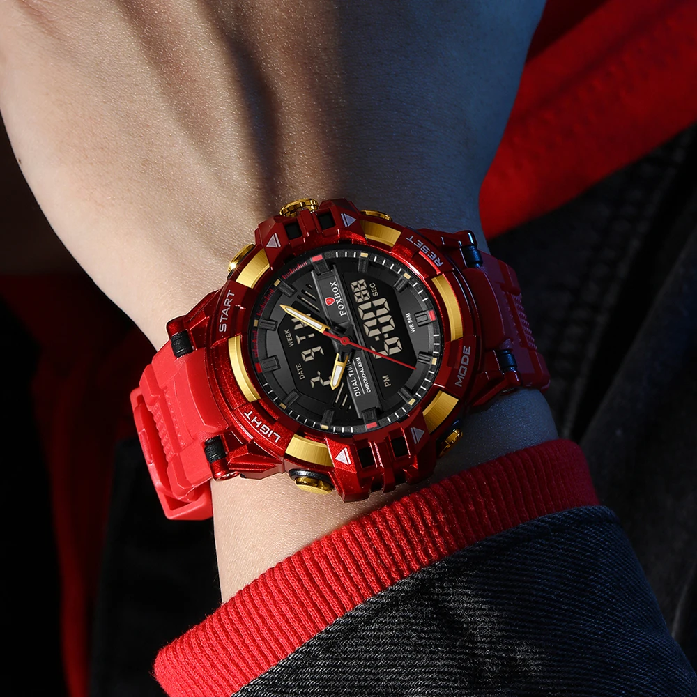 Rugged FOXBOX Waterproof Digital Watch