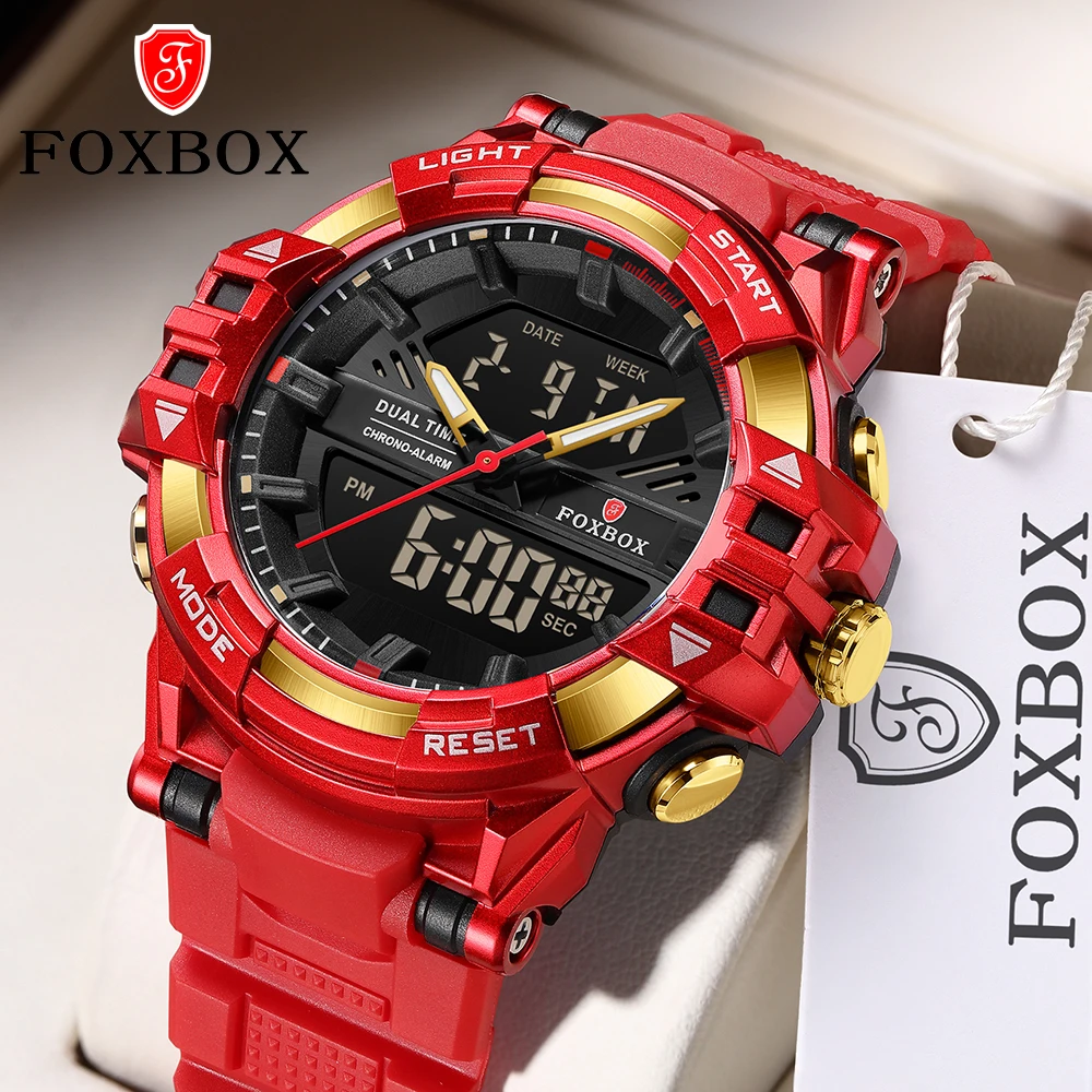 Rugged FOXBOX Waterproof Digital Watch