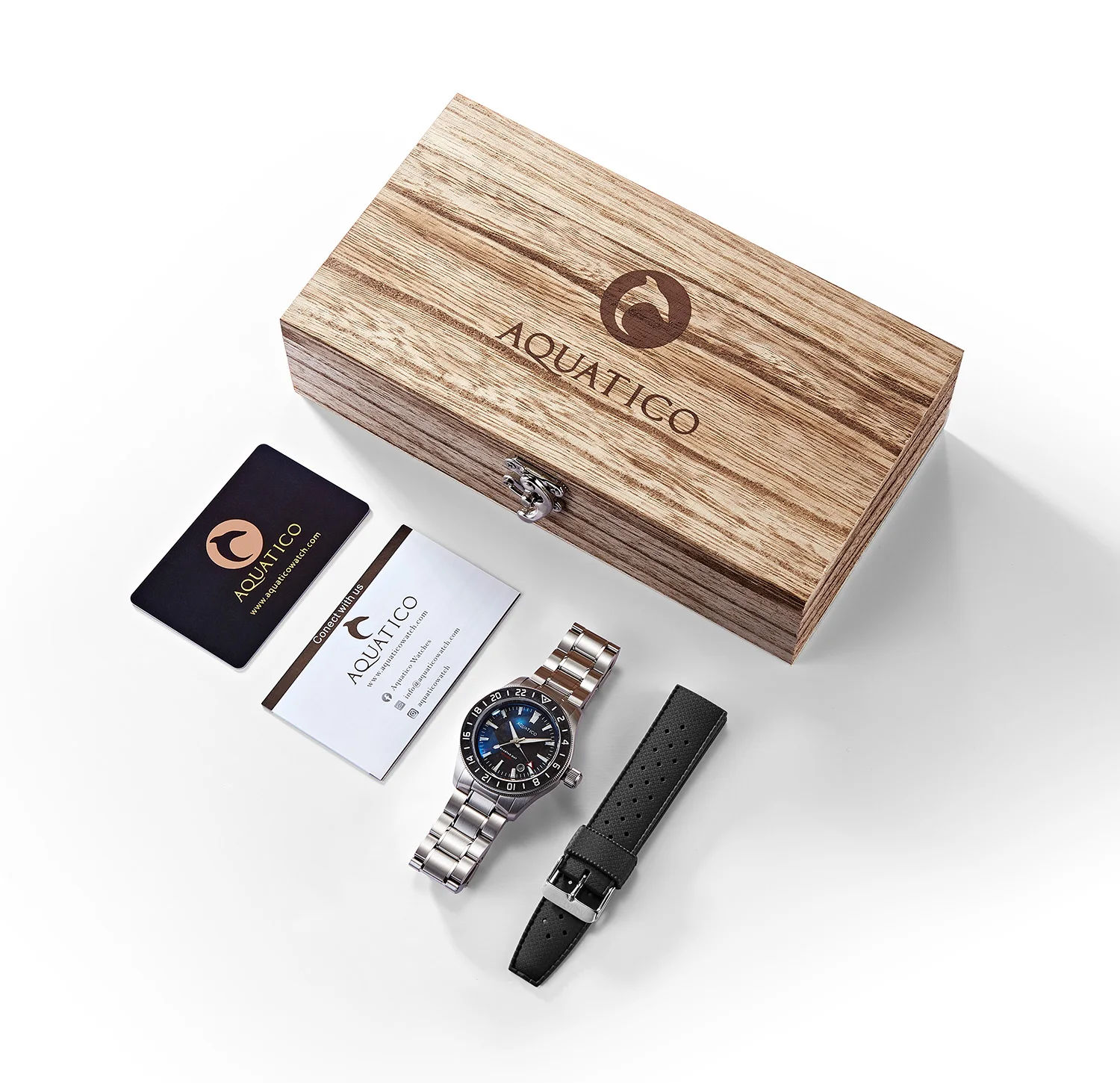 Aquatico Sea Star GMT Black Carbon Fiber Dial
