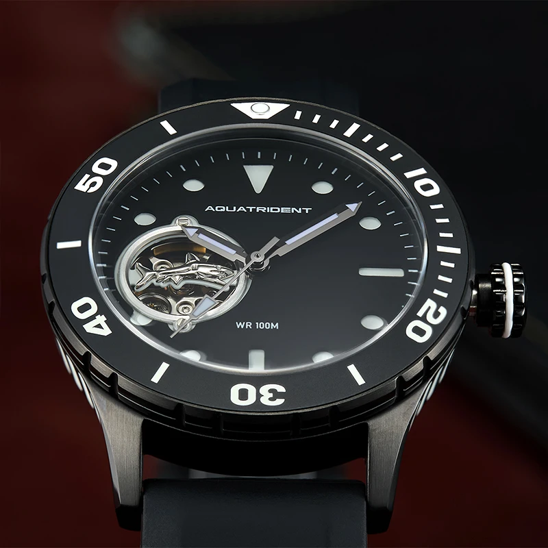 Open-Heart Mechanical Dive Watch for Men