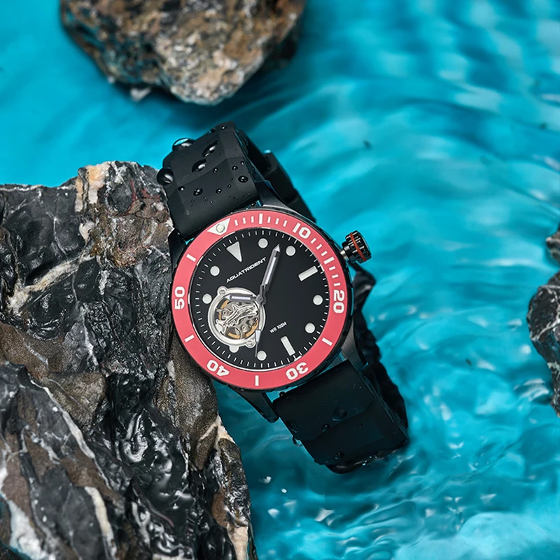 Open-Heart Mechanical Dive Watch for Men