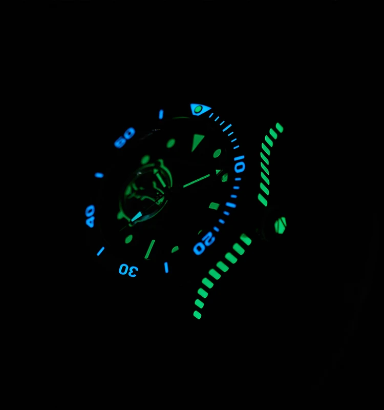 Open-Heart Mechanical Dive Watch for Men