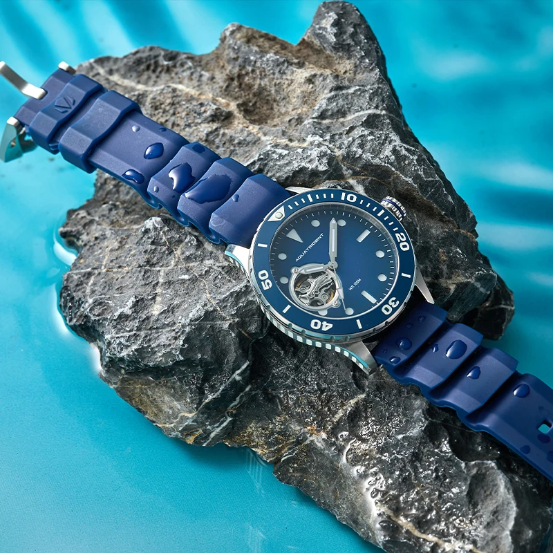 Open-Heart Mechanical Dive Watch for Men