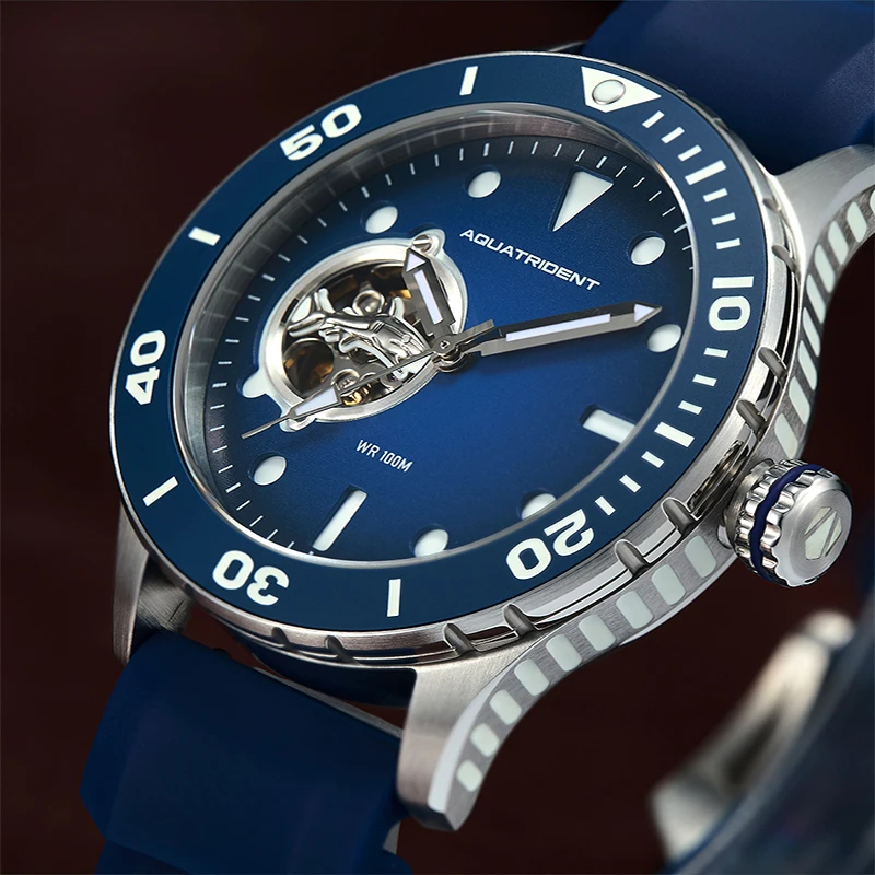 Open-Heart Mechanical Dive Watch for Men