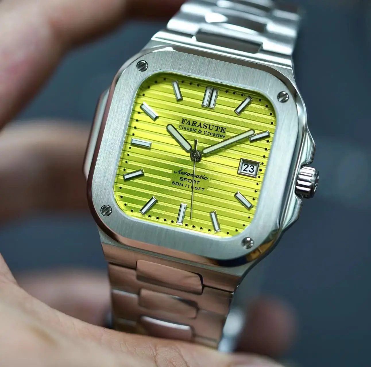 FARASUTE Square Ultrathin Mechanical Watch