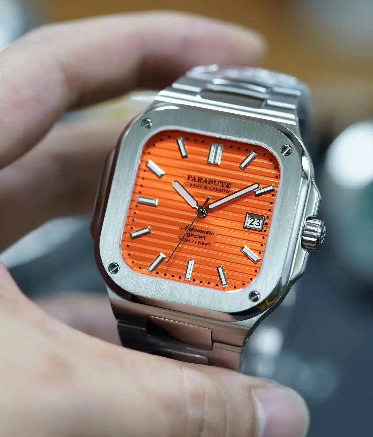 FARASUTE Square Ultrathin Mechanical Watch