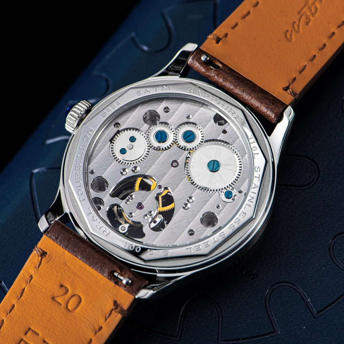 Sugess 38mm Tourbillon Minimalist Watch