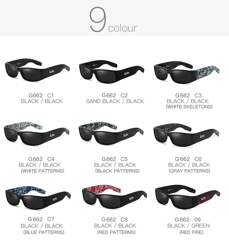 GCOTX Vintage Polarized Sunglasses UV400