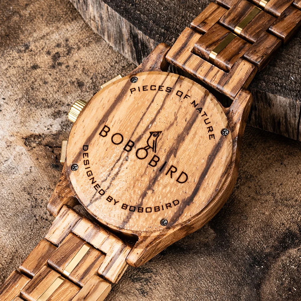 BOBO BIRD Wooden Chronograph Watch