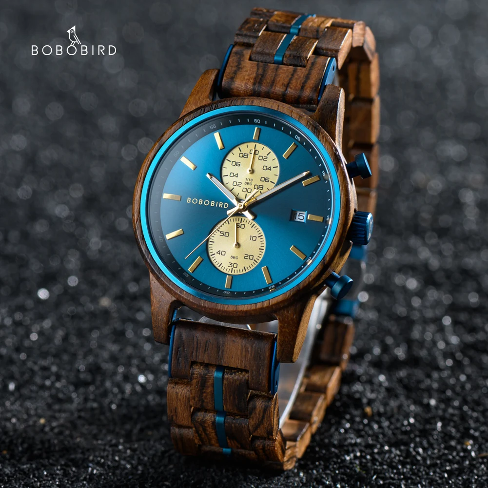 BOBO BIRD T116 Chronograph Wooden Watch