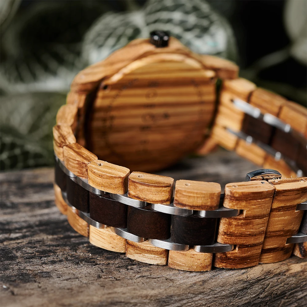BOBO BIRD Wooden Quartz Watch for Men