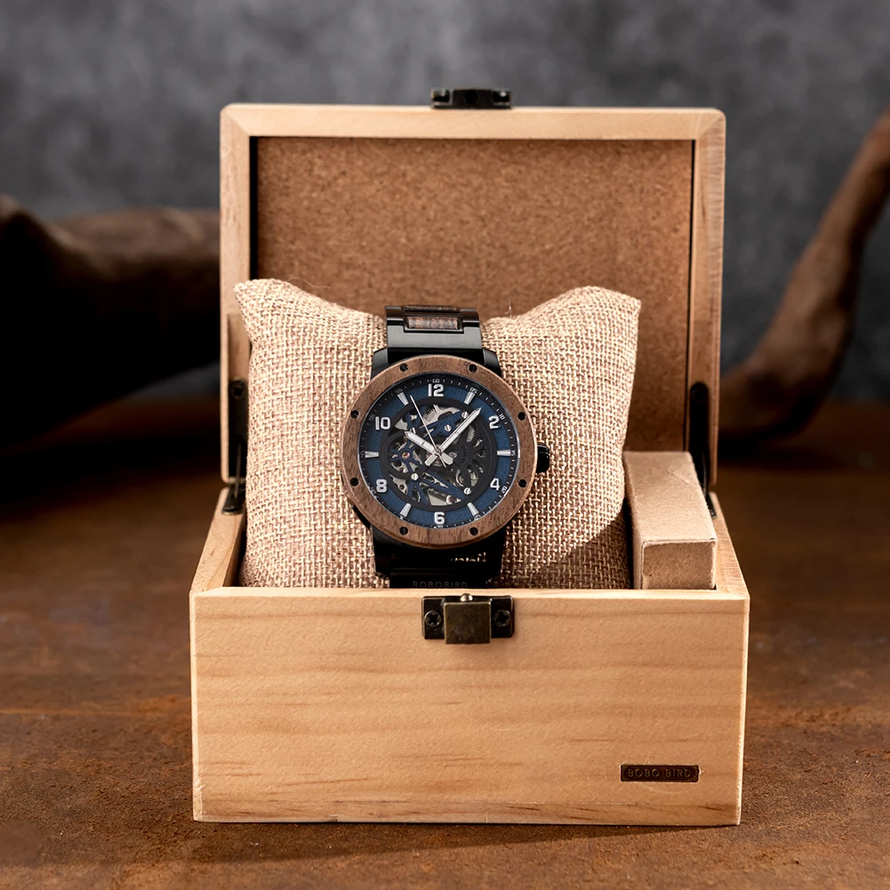 BOBO BIRD Wooden Mechanical Watch