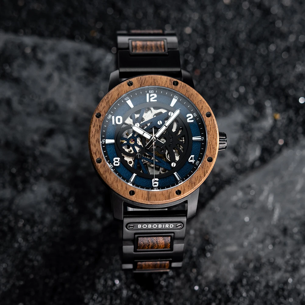 BOBO BIRD Wooden Mechanical Watch
