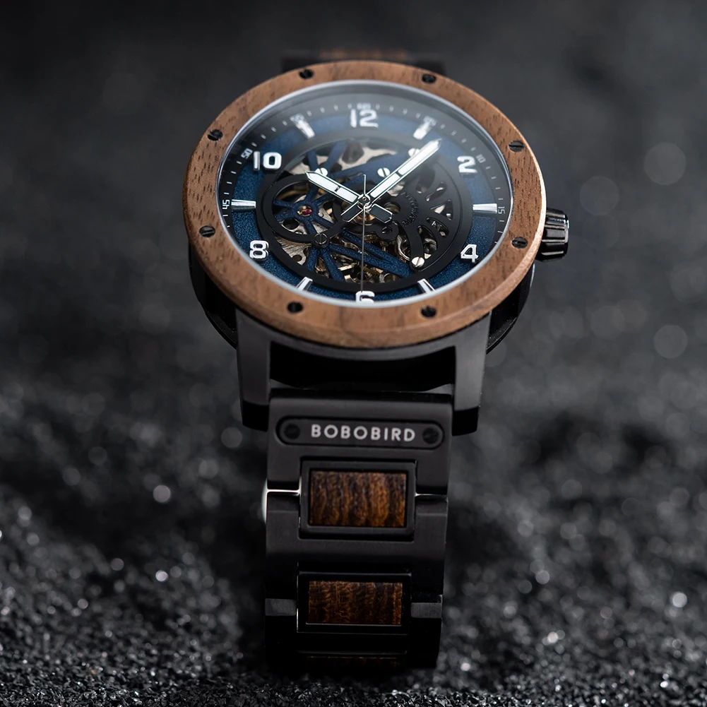 BOBO BIRD Wooden Mechanical Watch