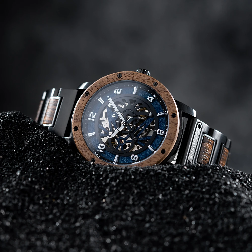 BOBO BIRD Wooden Mechanical Watch