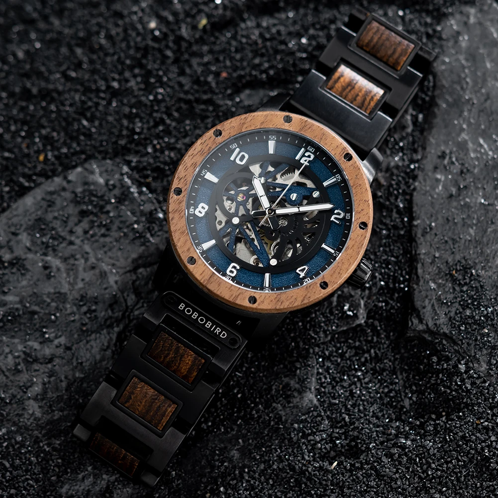 BOBO BIRD Wooden Mechanical Watch