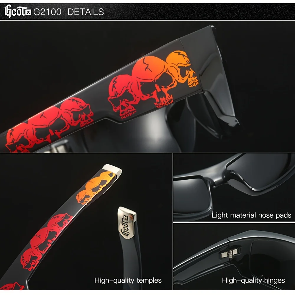 Skull Wraparound Sunglasses GCOTX G263