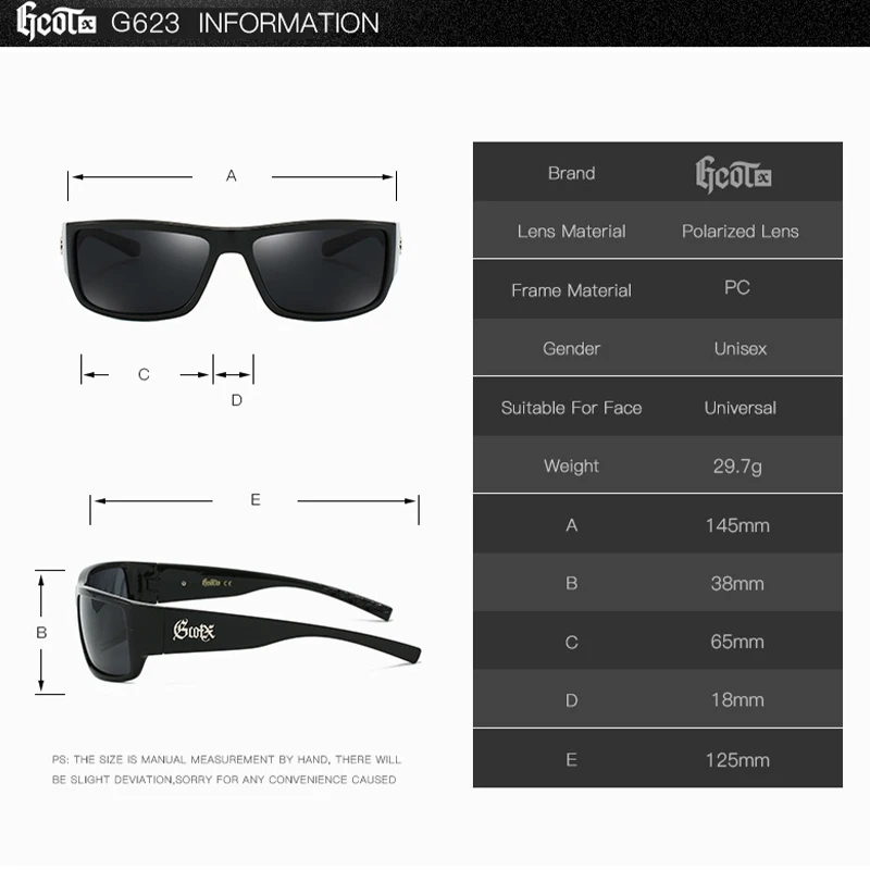 GCOTX G623 Vintage Polarized Sunglasses