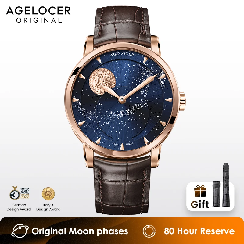 AGELOCER Astronomer Moon Phase Watch