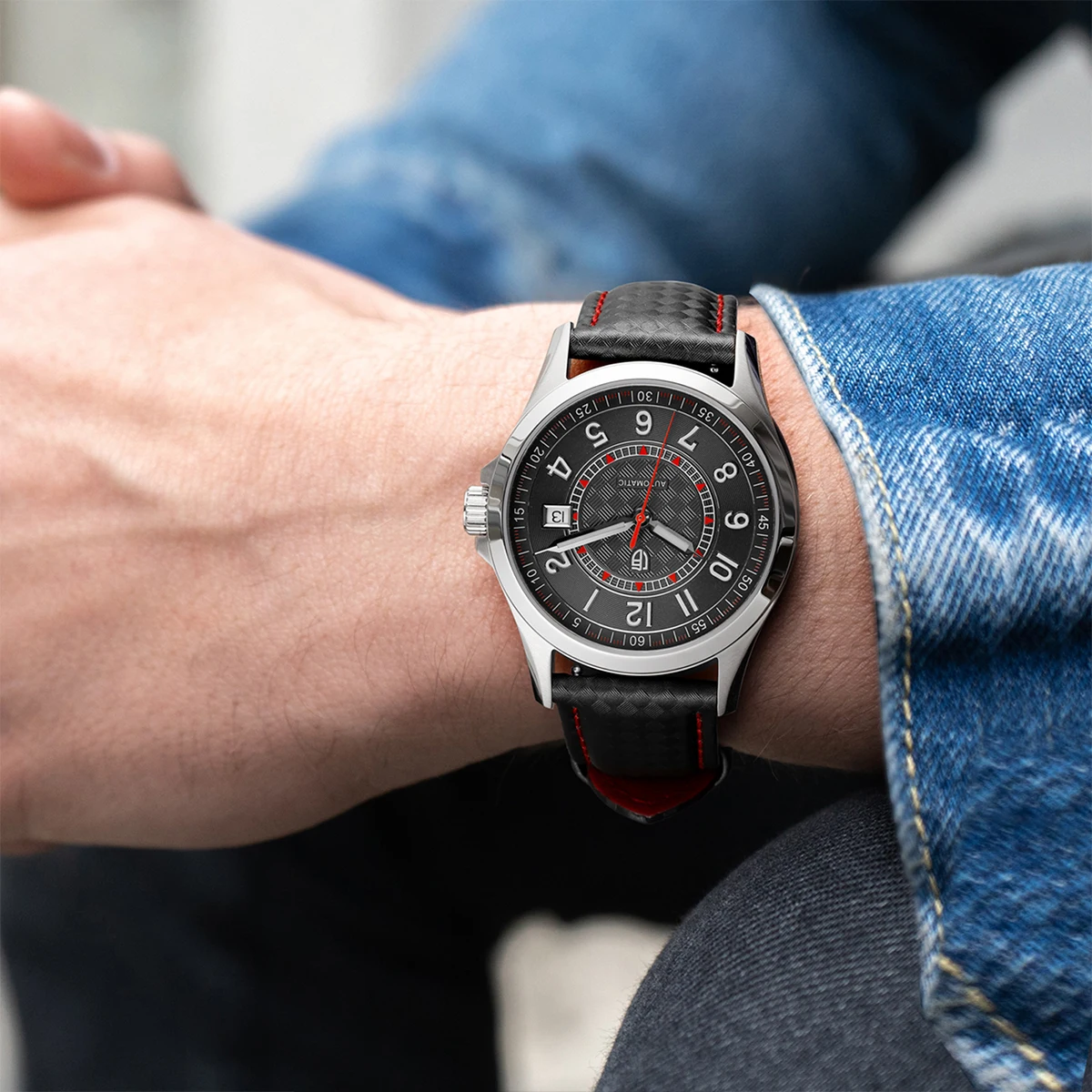 BERNY Automatic Sports Watch Seagull ST2130
