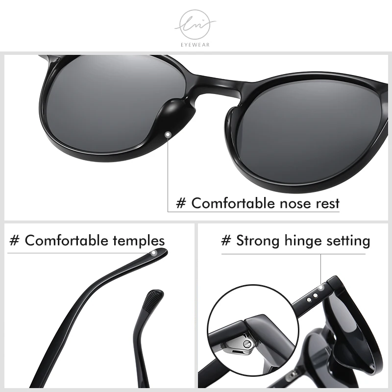 LM 2025 Classic Round Polarized Sunglasses