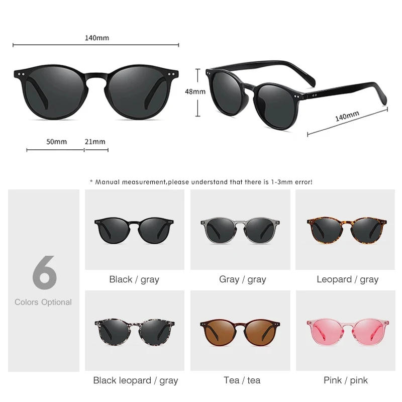 LM 2025 Classic Round Polarized Sunglasses