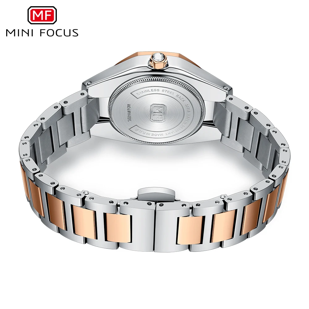 Women's Diamond-Studded Octagonal Watch