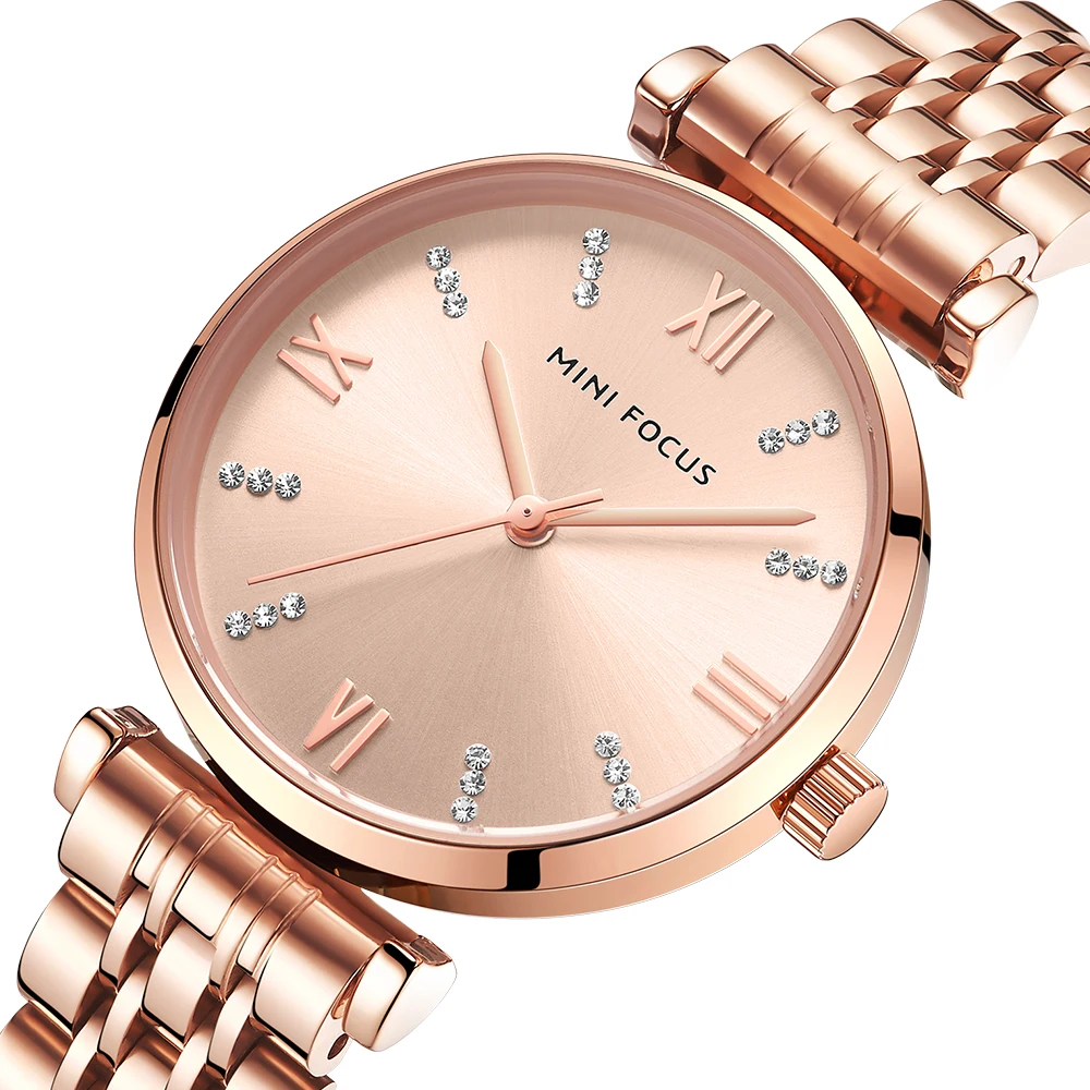 Mini Focus Women's Elegant Crystal Watch