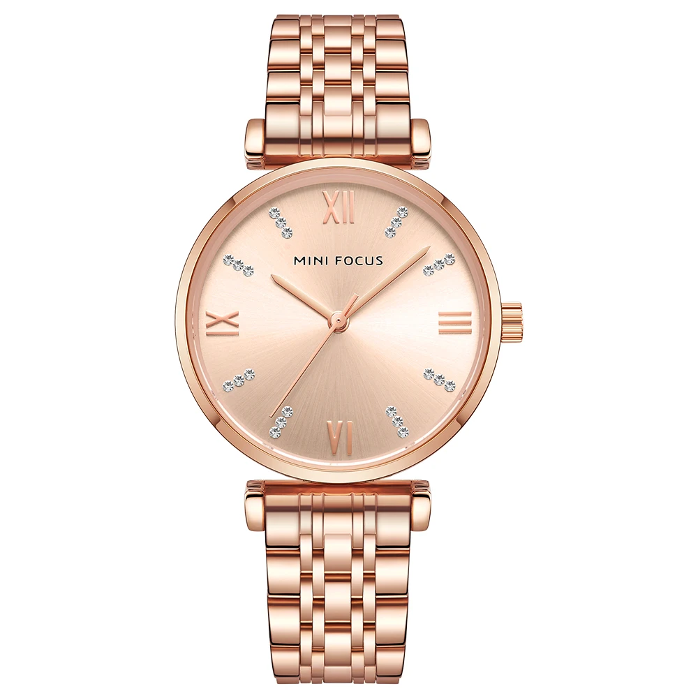 Mini Focus Women's Elegant Crystal Watch