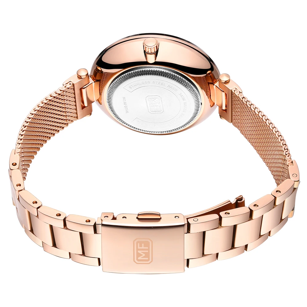 Elegant Women's Floating Crystal Quartz Watch