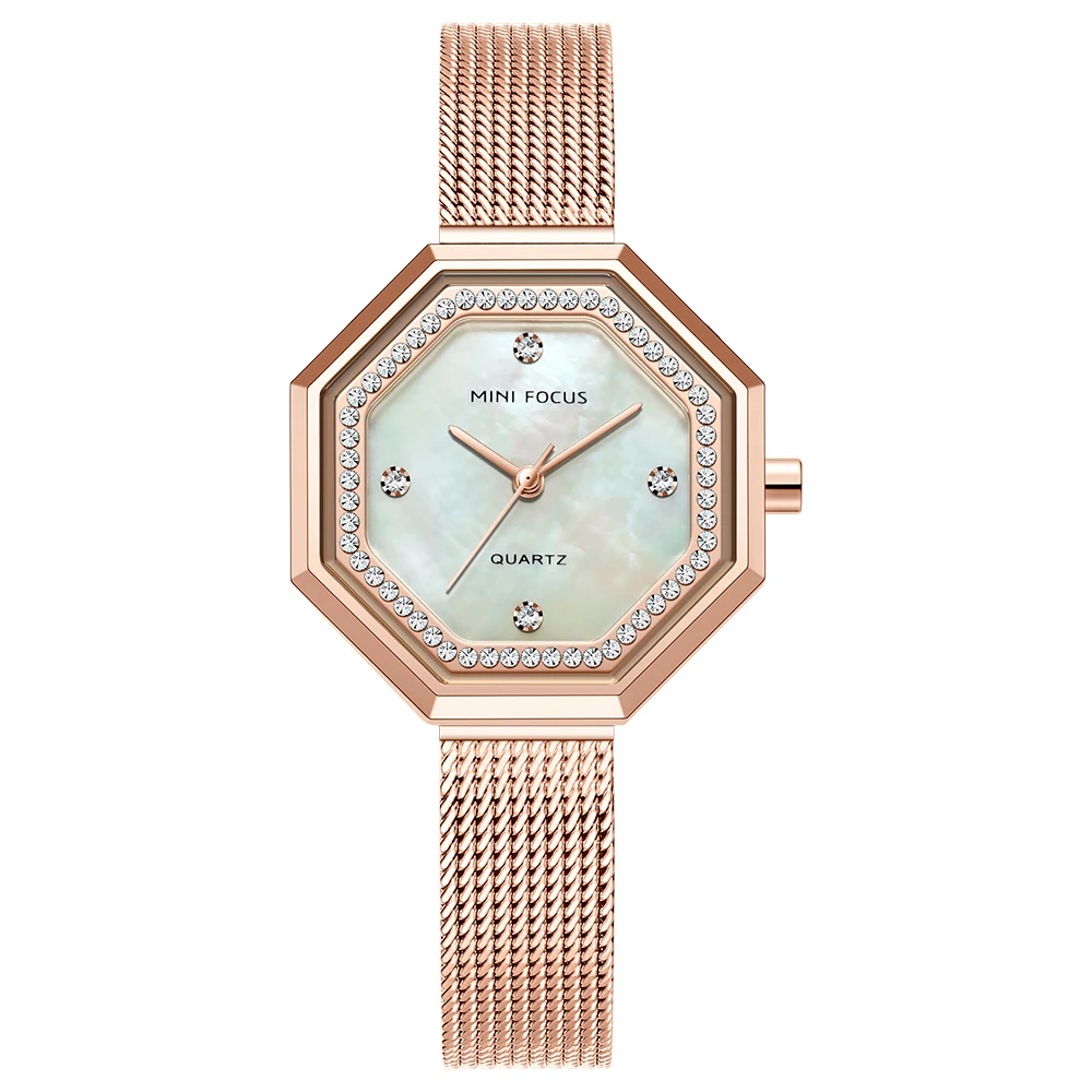 Luxury Women's Hexagonal Quartz Watch