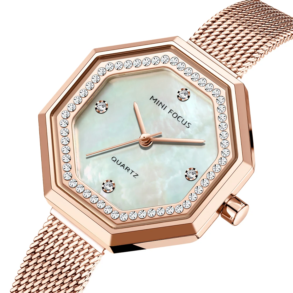 Luxury Women's Hexagonal Quartz Watch