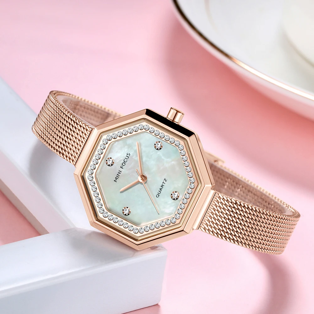 Luxury Women's Hexagonal Quartz Watch