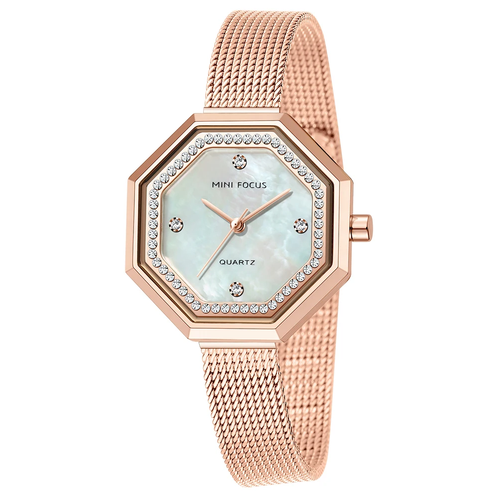 Luxury Women's Hexagonal Quartz Watch