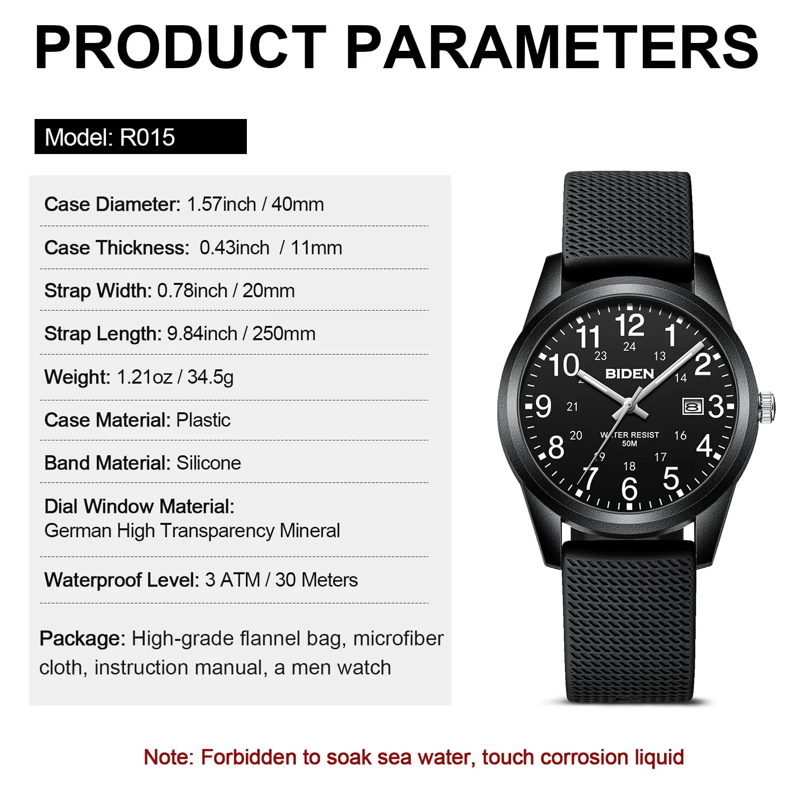 BIDEN Outdoor Field Quartz Watch