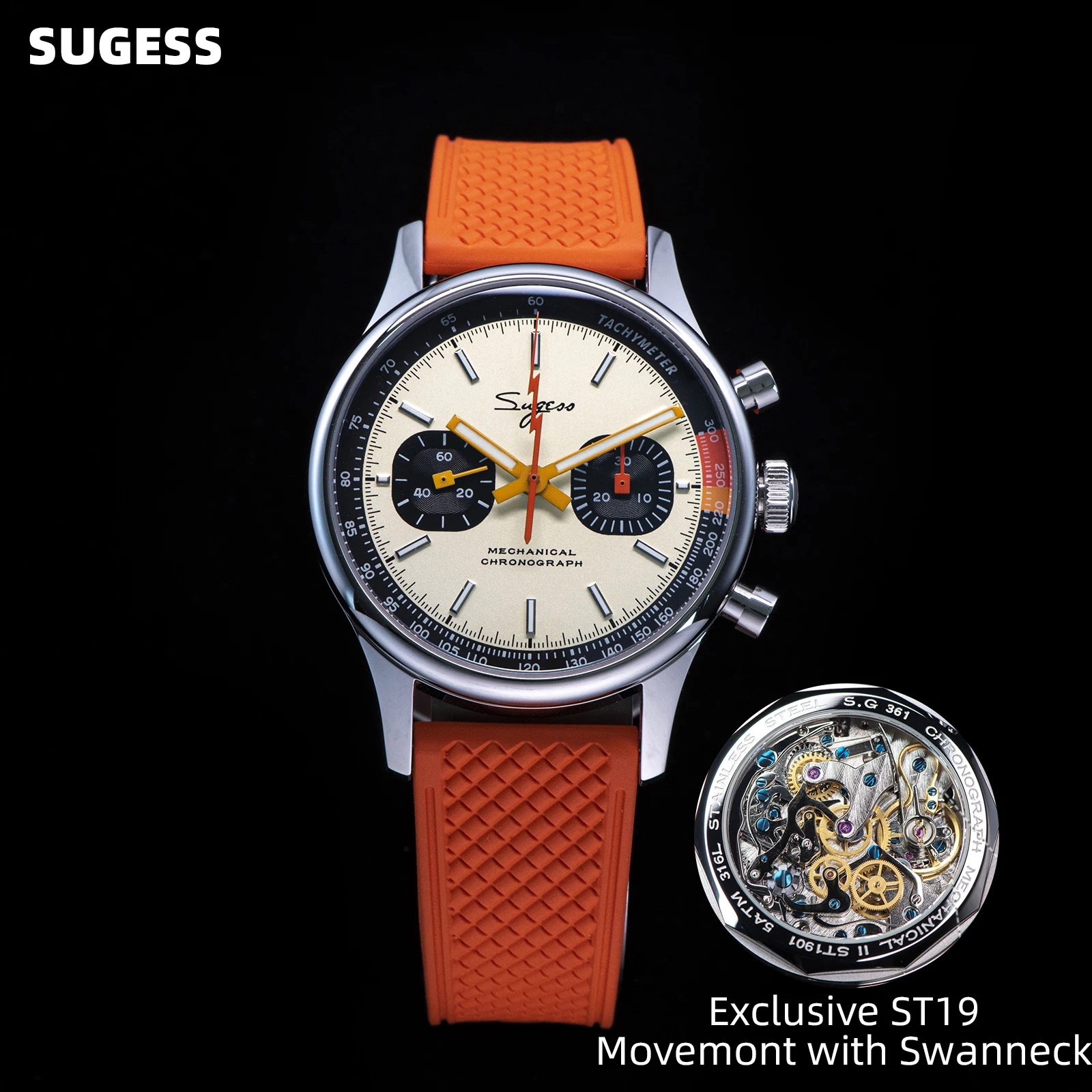Sugess ST19 1963 Racing Chronograph Watch