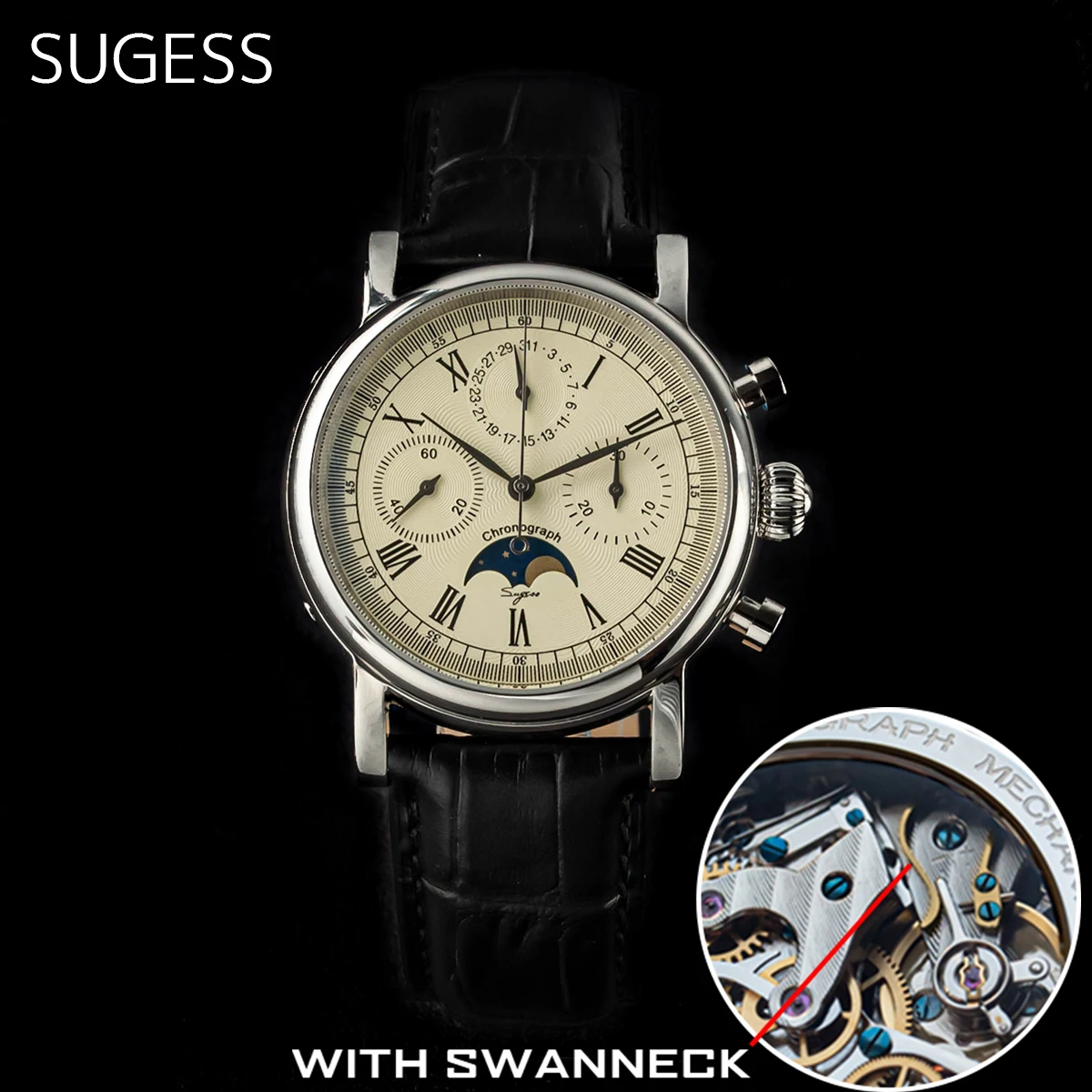 Sugess ST1908 Swanneck Chronograph Watch