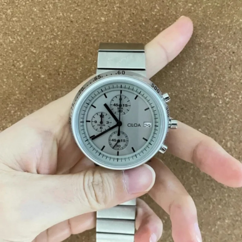 CILOA Big Dial Vintage Watch for Men