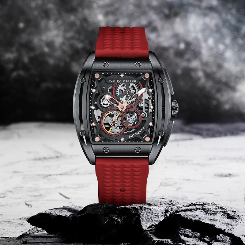 Welly Merck WM083 Skeleton Automatic Watch