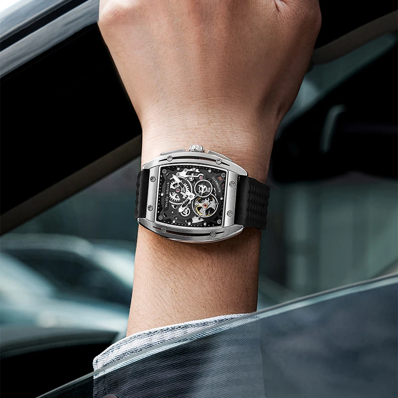 Welly Merck WM083 Skeleton Automatic Watch