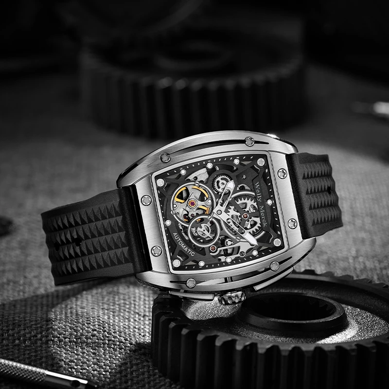Welly Merck WM083 Skeleton Automatic Watch