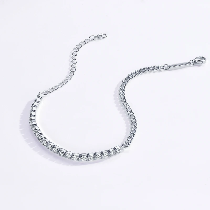 18k Gold Moissanite Tennis Bracelet
