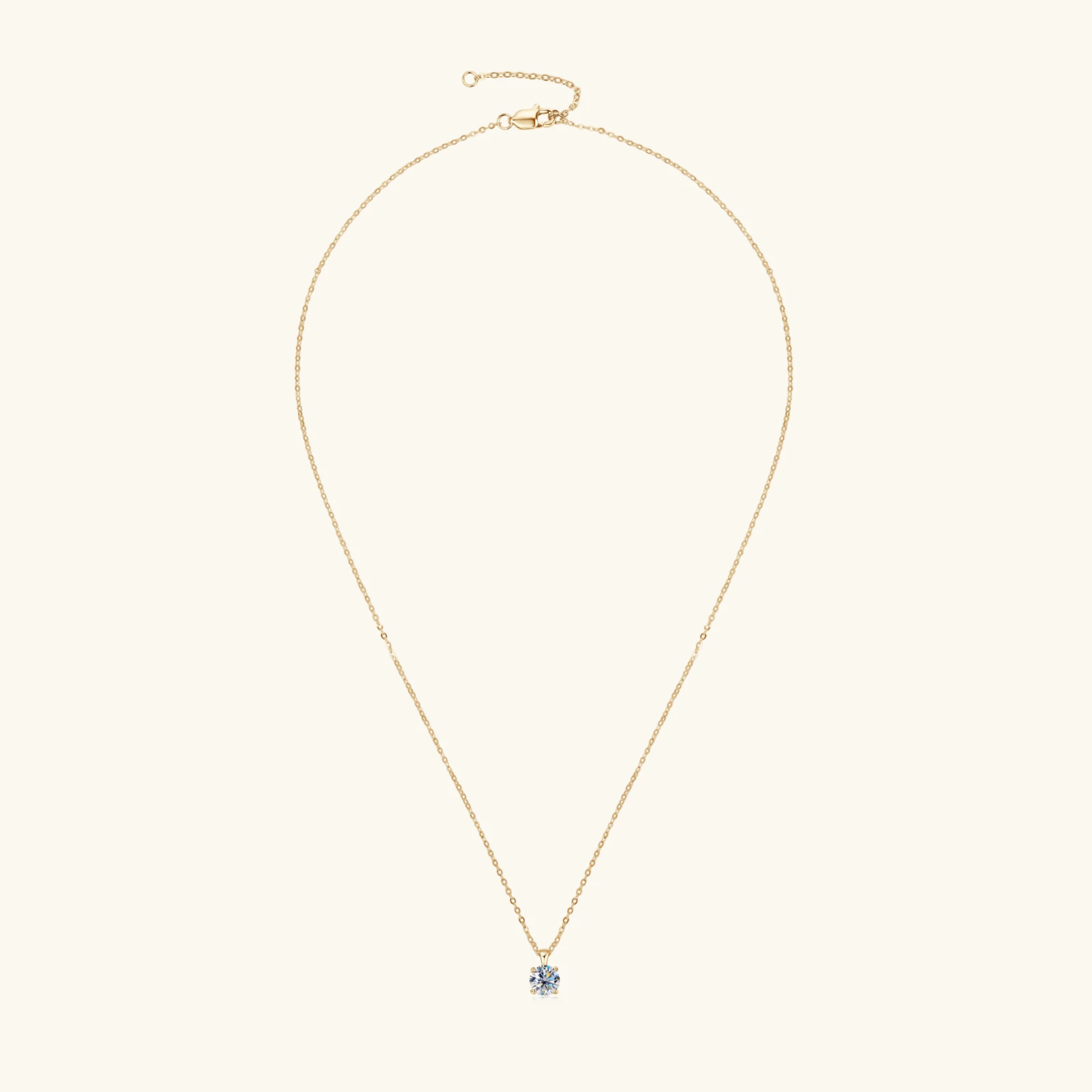 The Solara Moissanite Solitaire Necklace