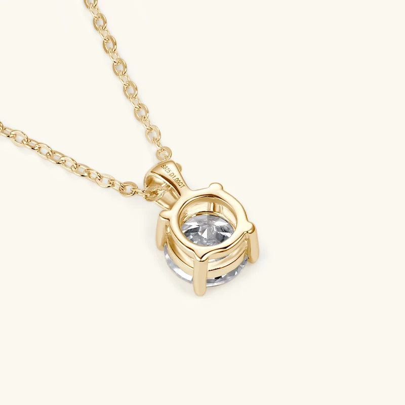 The Solara Moissanite Solitaire Necklace