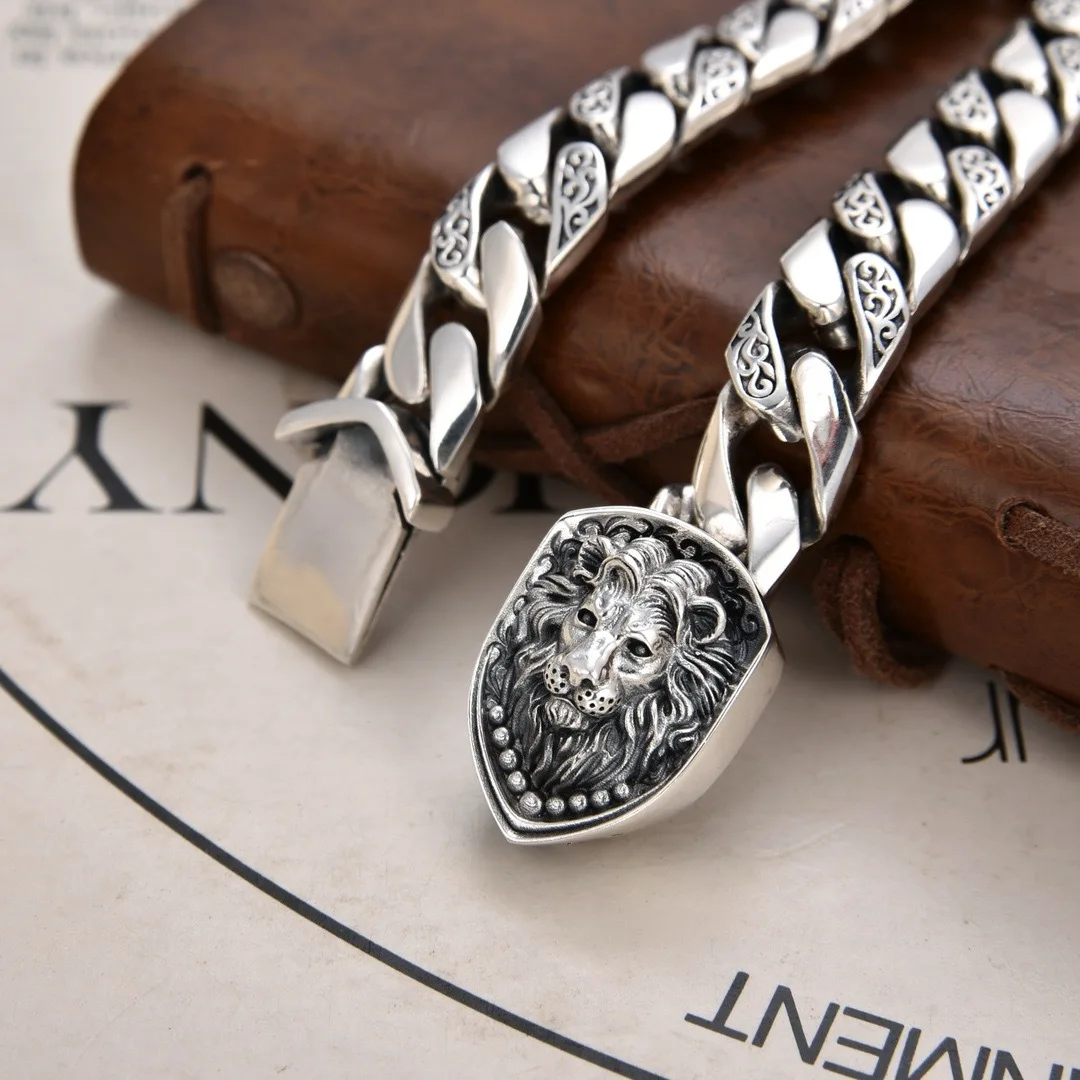 King’s Chain Lion Head Stainless Steel Bracelet