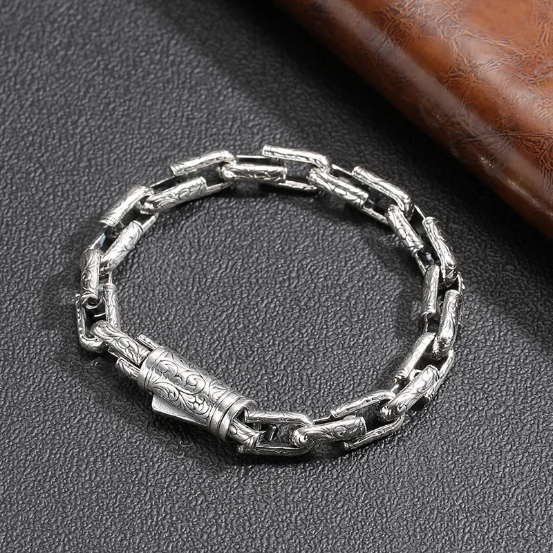 Ironborne Relics™ – Men’s Engraved Vintage Steel Bracelets