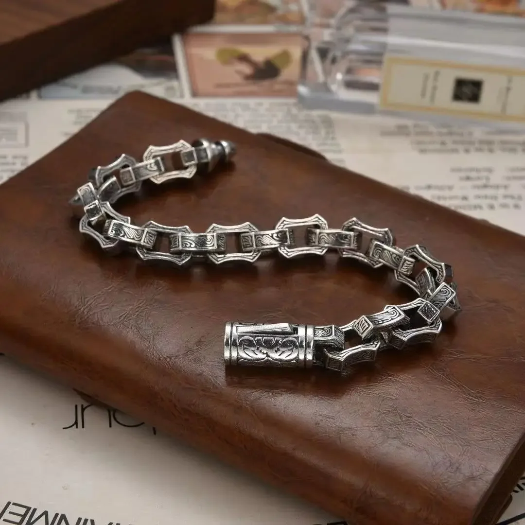 Ironborne Relics™ – Men’s Engraved Vintage Steel Bracelets