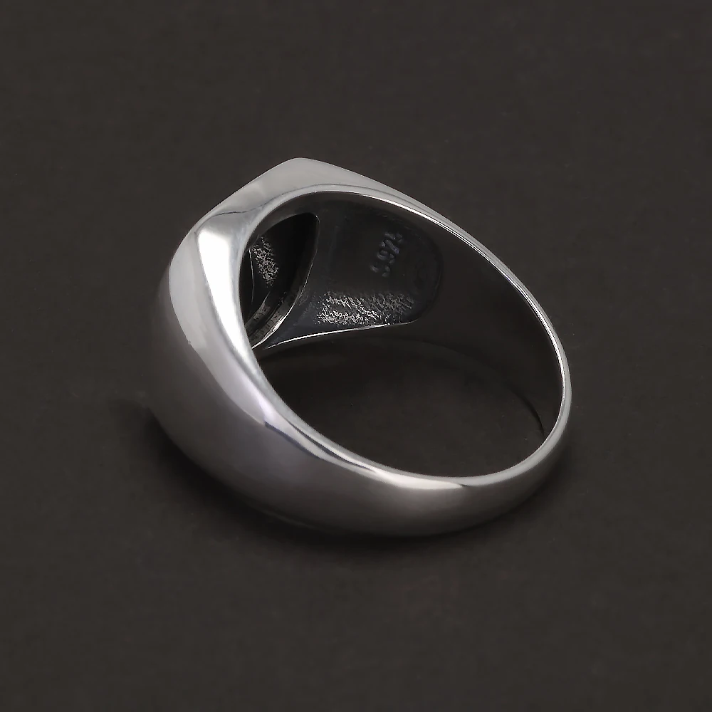 Obsidian Mark™ S925 Black Onyx Signet Ring
